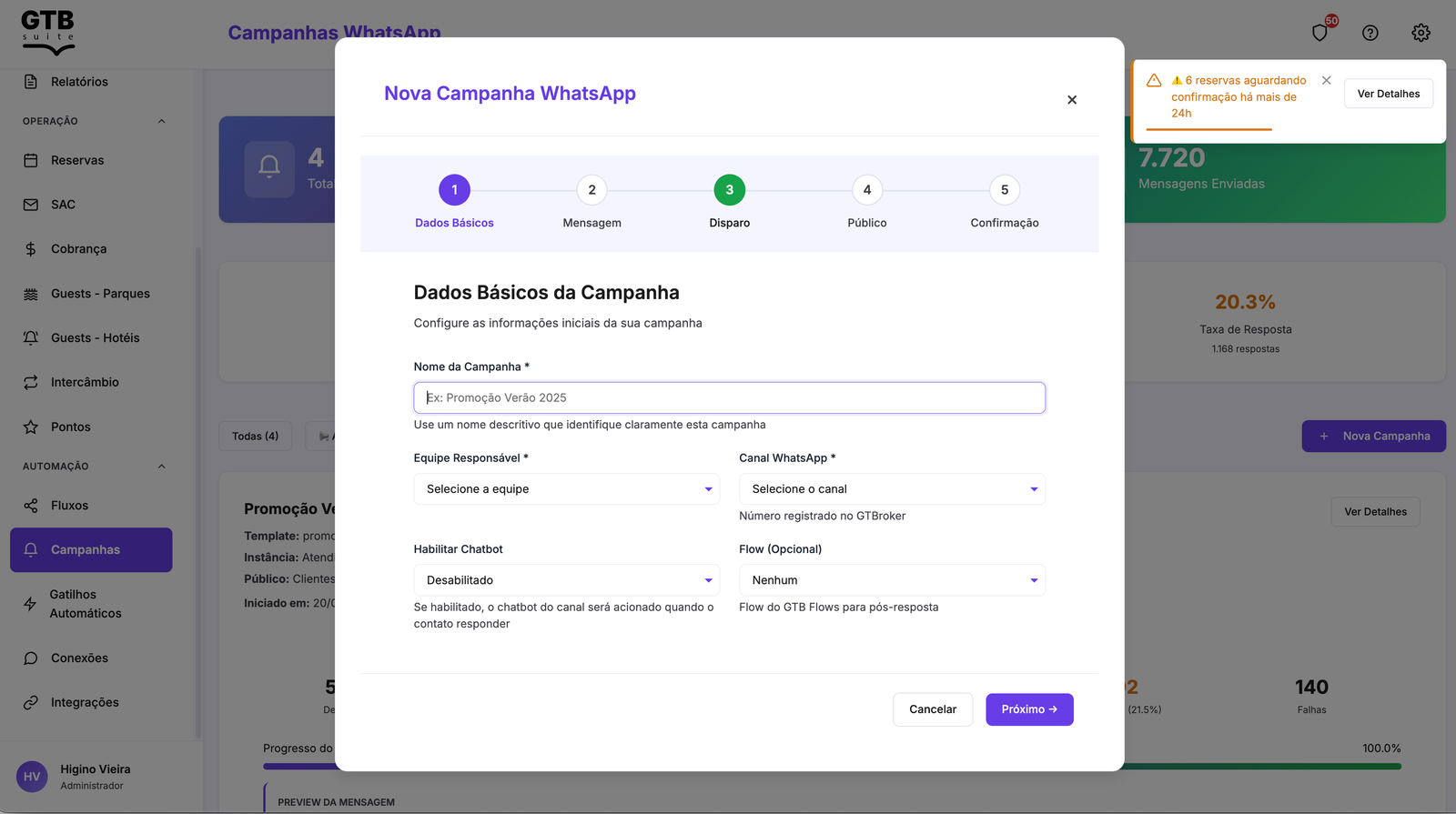 B2Hi! Suite - Assistente de Campanha de WhatsApp
